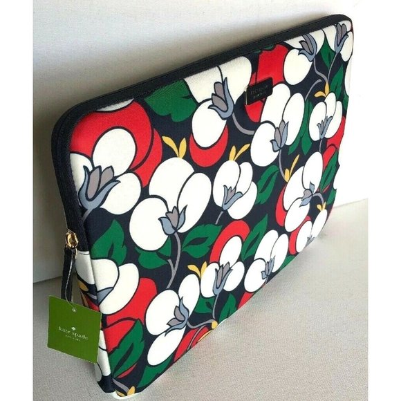 New Kate Spade Dawn Breezy Floral Laptop case to 16" Blazer Blue multi - Picture 3 of 5